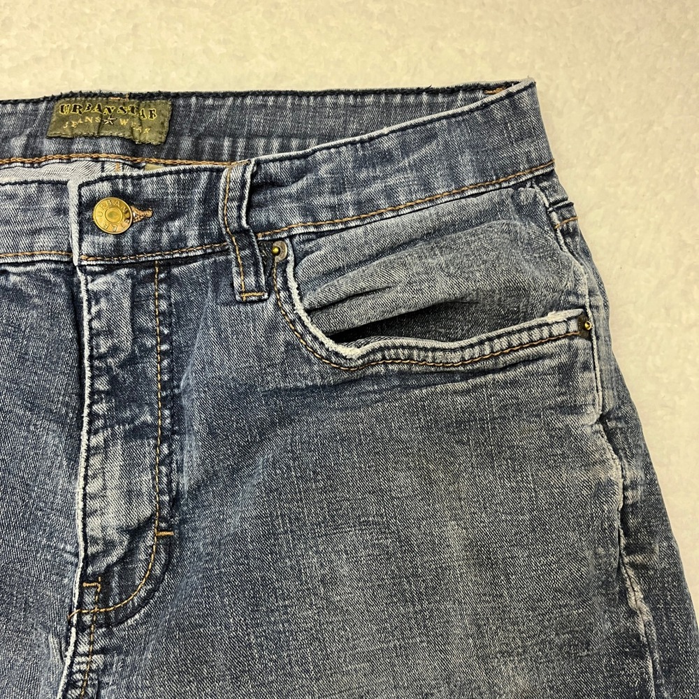 Urban Star Jeans Mens 34x30 Blue Relaxed Fit Straight‎ Leg Stretch Denim